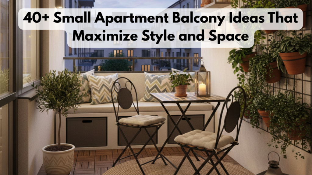 40+ Small Apartment Balcony Ideas That Maximize Style and Space