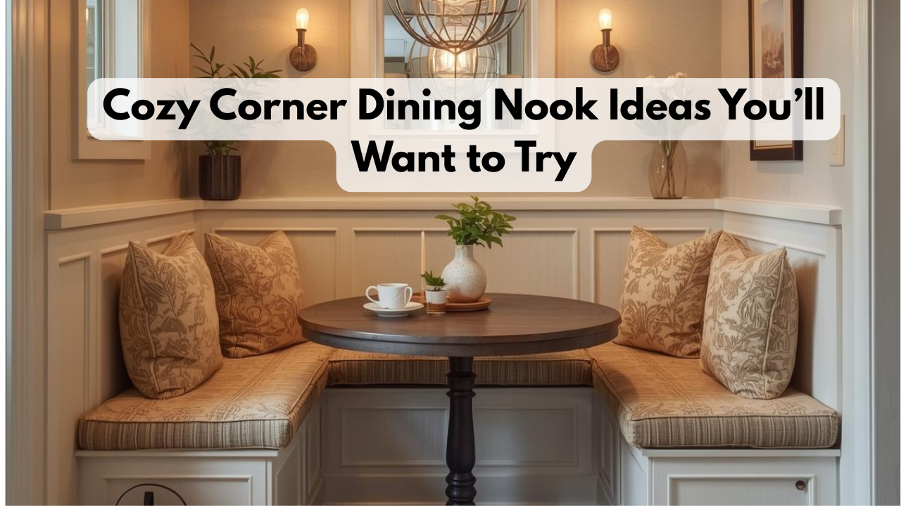 Cozy Corner Dining Nook Ideas You’ll Want to Try