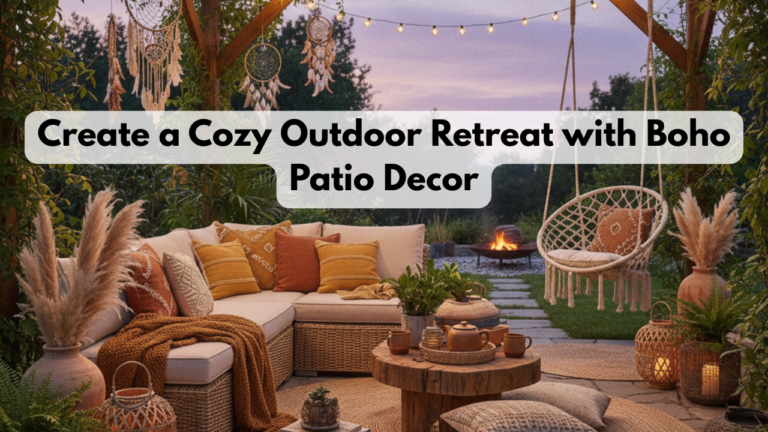 Create a Cozy Outdoor Retreat with Boho Patio Decor