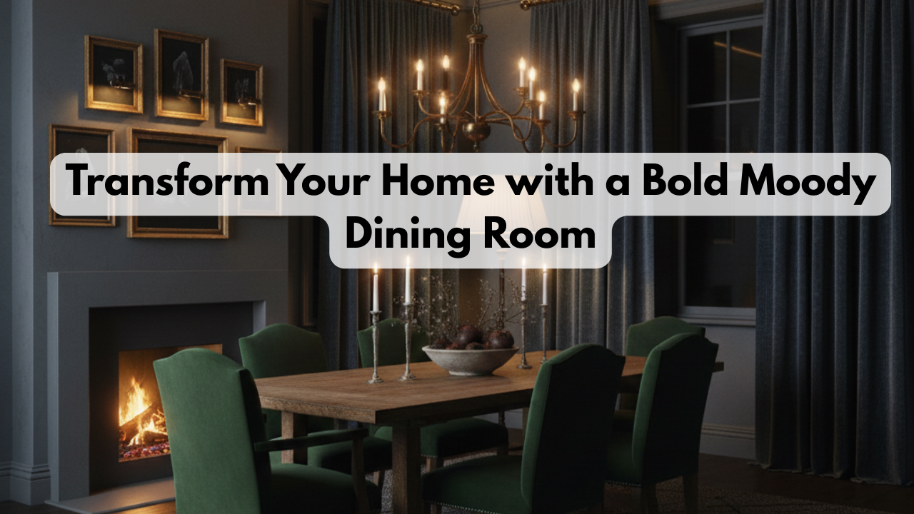 Transform Your Home with a Bold Moody Dining Room