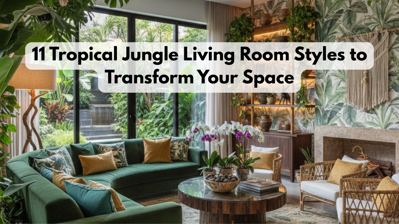 11 Tropical Jungle Living Room Styles to Transform Your Space