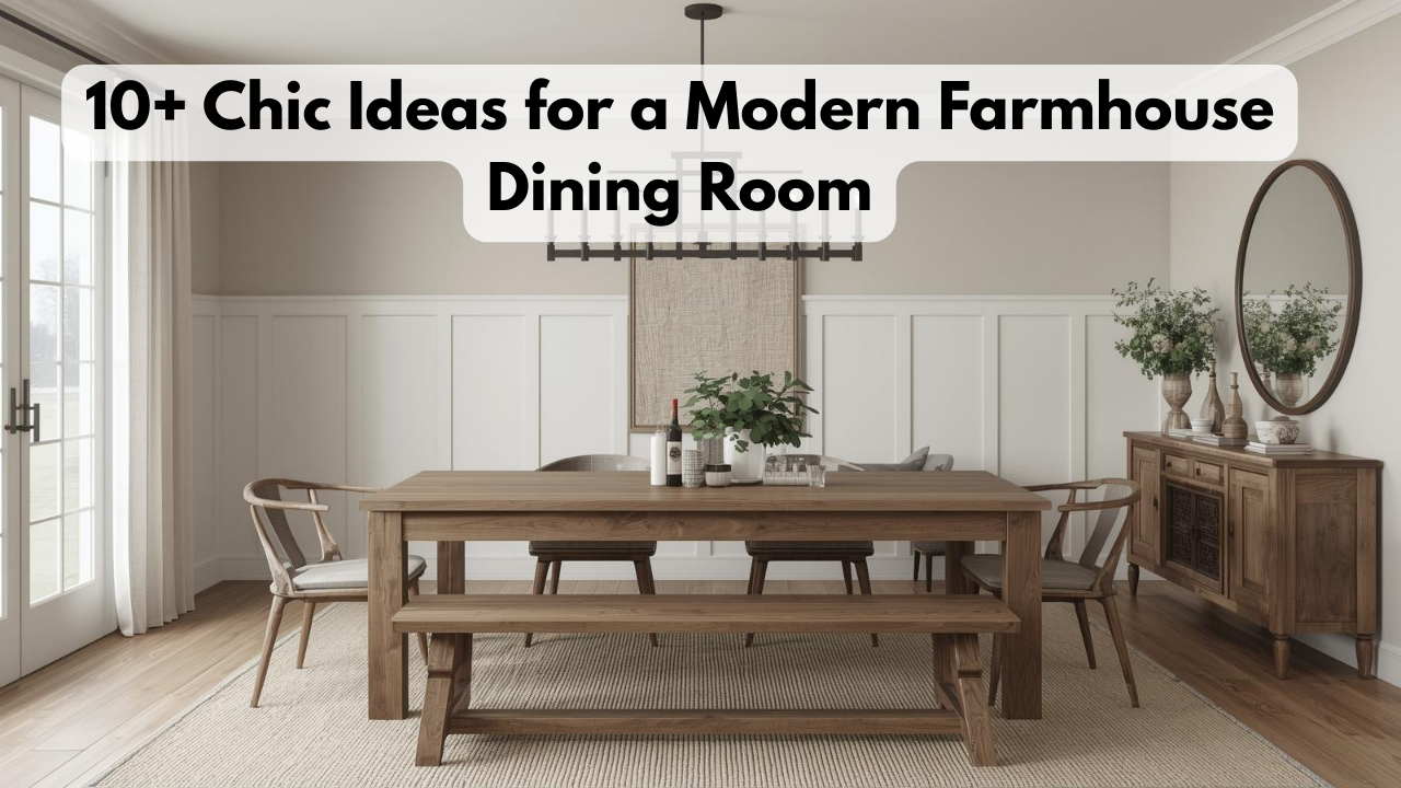 10+ Chic Ideas for a Modern Farmhouse Dining Room