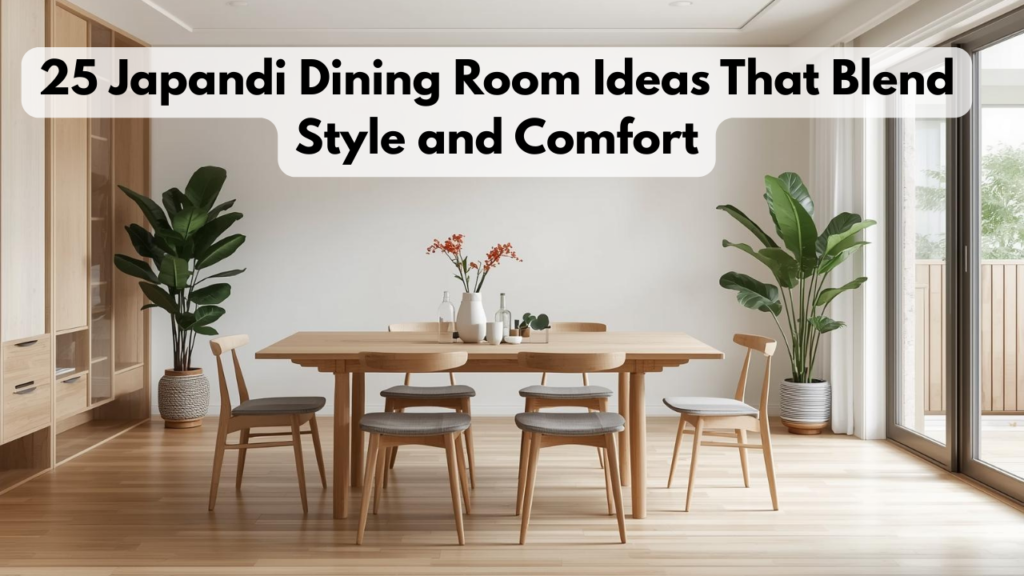 25 Japandi Dining Room Ideas That Blend Style and Comfort