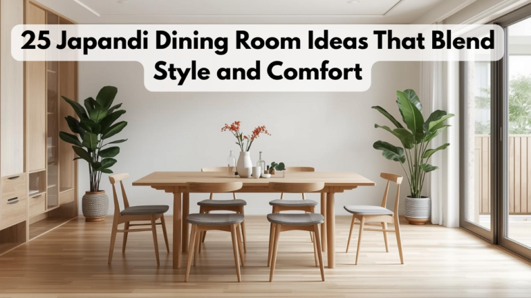 25 Japandi Dining Room Ideas That Blend Style and Comfort