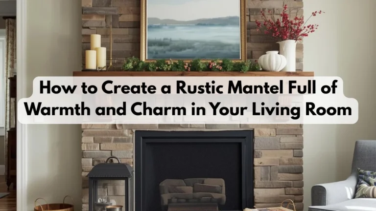 How to Create a Rustic Mantel Full of Warmth and Charm in Your Living Room