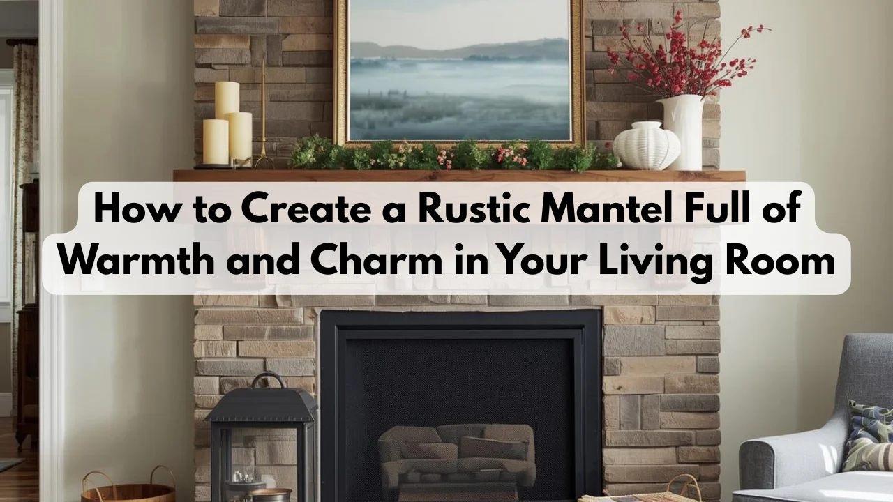 How to Create a Rustic Mantel Full of Warmth and Charm in Your Living Room