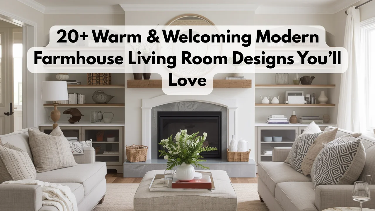 20+ Warm & Welcoming Modern Farmhouse Living Room Designs You’ll Love