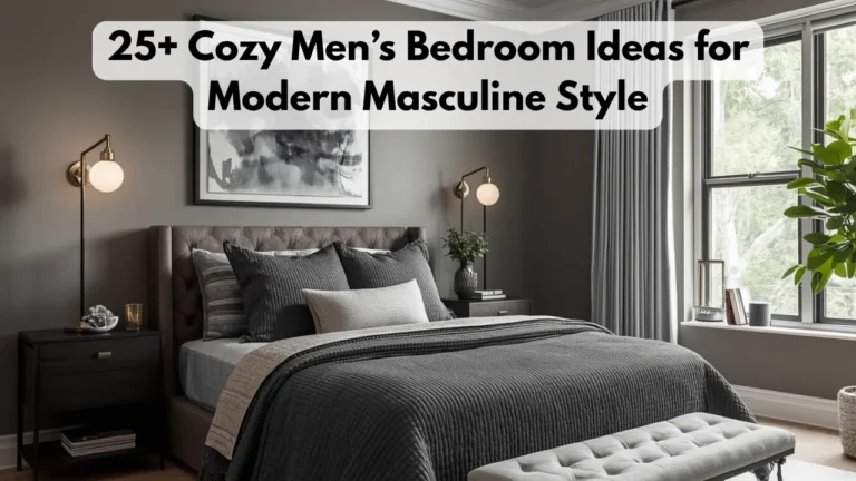 25+ Cozy Men’s Bedroom Ideas for Modern Masculine Style