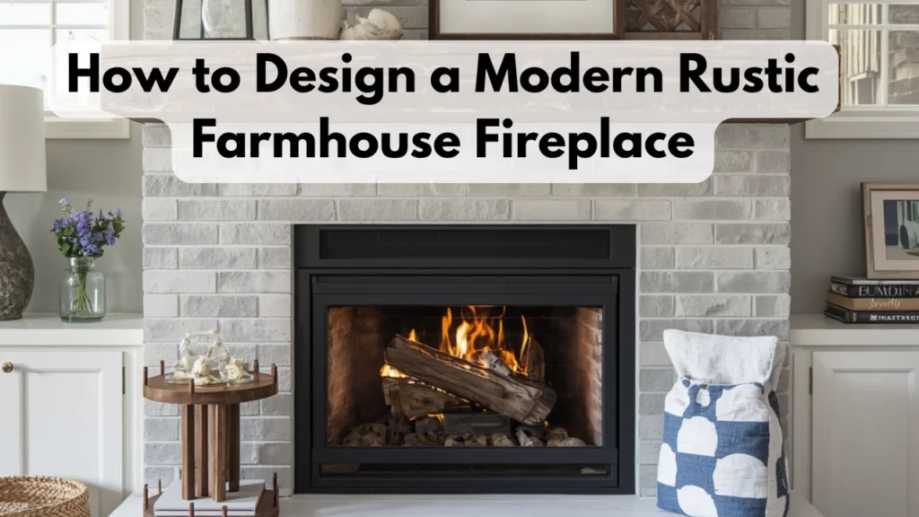 How to Design a Modern Rustic Farmhouse Fireplace