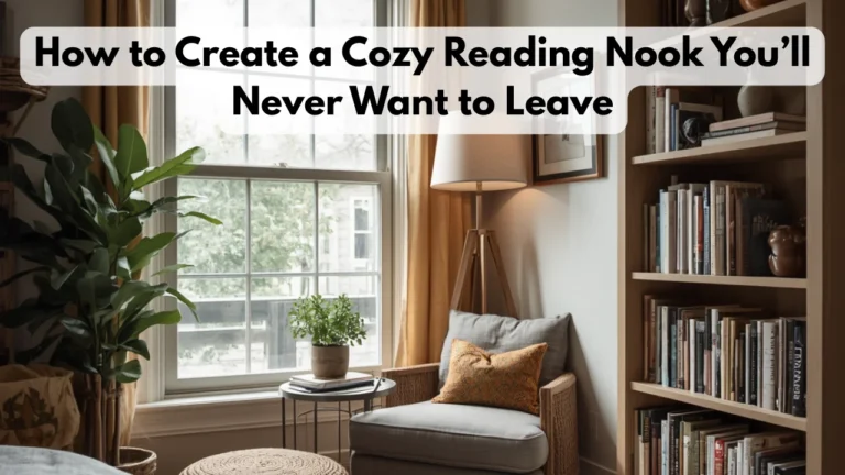 How to Create a Cozy Reading Nook You’ll Never Want to Leave