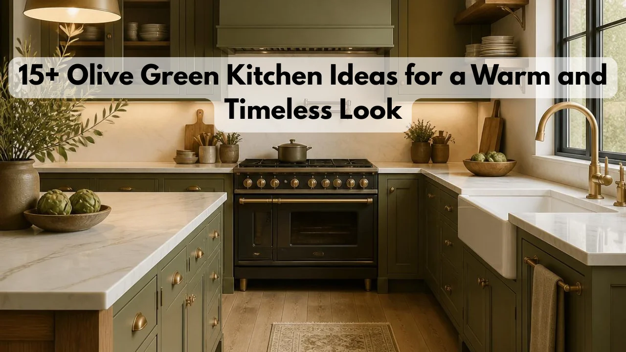 15+ Olive Green Kitchen Ideas for a Warm and Timeless Look