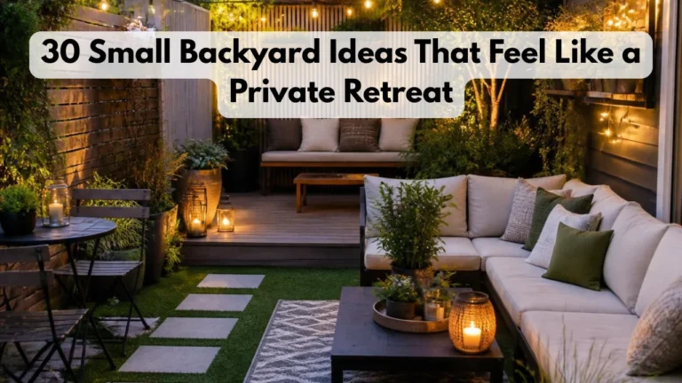 30 Small Backyard Ideas That Feel Like a Private Retreat