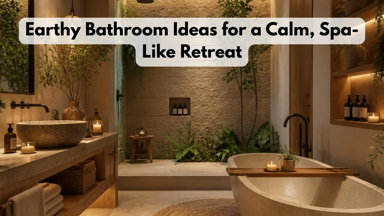 Earthy Bathroom Ideas for a Calm, Spa-Like Retreat