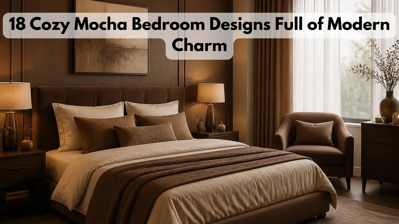 18 Cozy Mocha Bedroom Designs Full of Modern Charm